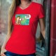 Gardez vos distances ! ✪ T-Shirt coton dame, Coronavirus, distance sociale et gestes barrières