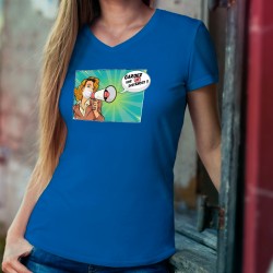 Donna cotone T-Shirt - Gardez vos distances ! ✪