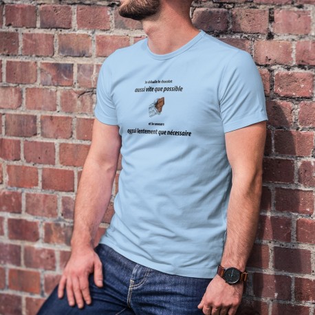 T-Shirt - Je déballe le chocolat aussi vite que possible ✚