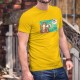 Uomo Moda cotone Vaud T-Shirt - Gardez vos distances ! ✪ POP ART ✪