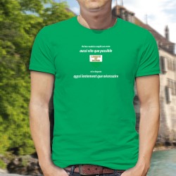Un vaudois remplit son VERRE aussi vite que possible ✚ Men's cotton T-Shirt