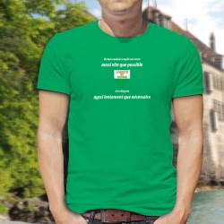 Un vaudois remplit son VERRE aussi vite que possible ✚ T-shirt in cotone da uomo