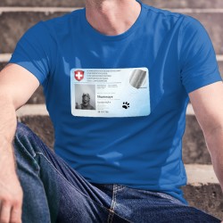 Carte d'identité ✪ Gordon ALF Shumway ✪ T-Shirt coton humoristique homme déconfinement masqué