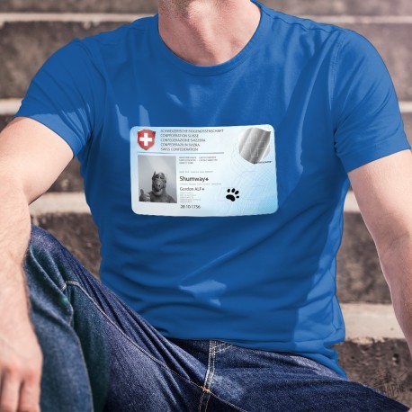 Carte d'identité ✪ Gordon ALF Shumway ✪ T-Shirt coton humoristique homme déconfinement masqué