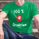 Uomo Moda cotone T-Shirt - 100 pourcent Gruérien ★