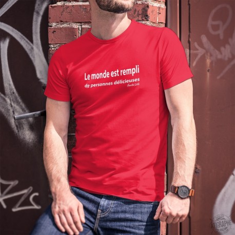 Le monde est rempli de personnes délicieuses ✪ Hannibal Lecter ✪ T-Shirt coton homme