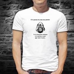 Si tu pouvais lire dans mes pensées tu te retournerais lentement et te mettrais à courir pour sauver ta peau ✪ Gorille ✪ T-Shirt