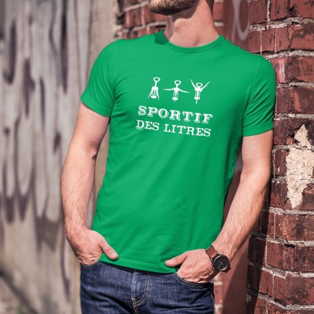 Men's cotton T-Shirt - SPORTIF des litres ★