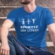 SPORTIF des litres ★ T-Shirt coton homme, tire-bouchon, les sportifs d'élite connaissent les bienfaits de l'apéro sur la santé