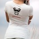 Panda attitude ❤ T-Shirt dame Kawaii, adorable panda dans le style Kawaii, portant des lunettes de soleil