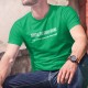 Men's cotton T-Shirt - Derrière tout grand homme ✪ flemme ✪