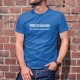 Men's cotton T-Shirt - Derrière tout grand homme ✪ flemme ✪
