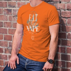 Eat, Sleep, Vape, repeat ✪ e-Cigarette ✪ Uomo Moda cotone T-Shirt, mangia, dormi, vaporizza, ripeti