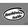Funny Sticker - Neuchâtelois inside - pour voiture
