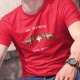 Men's cotton T-Shirt - Die Schweiz, meine Heimat ✚ Alpensteinbock ✚