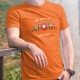 Men's cotton T-Shirt - Die Schweiz, meine Heimat ✚ Alpensteinbock ✚