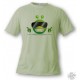 Women's or Mens funny Alien Smiley T-Shirt - Cool Alien, Alpine Spruce