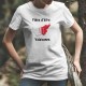 Fière d'être Valaisanne ★ T-Shirt décontracté dame - frontières cantonales aux couleurs du Valais
