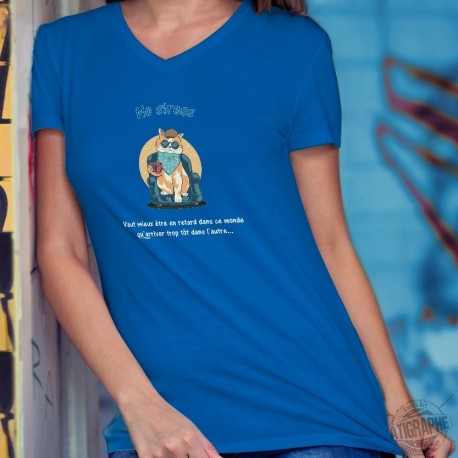 Women's cotton T-Shirt - No Stress ❤ Chat relax ❤
