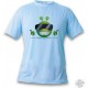 T-Shirt humoristique Alien smiley - Cool Alien, Blizzard Blue