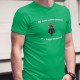 Ne sous-estime jamais un Papi Motard ★ T-Shirt coton homme, Biker à la moustache grise, sur une moto Chopper