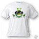 Donna o Uomo funny Alien Smiley T-Shirt - Cool Alien, White