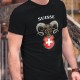 Suisse ✚ Alpensteinbock ✚ Herren-Baumwoll-T-Shirt