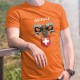 Suisse ✚ stambecco delle Alpi ✚ T-shirt cotone uomo