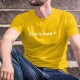 Men's cotton T-Shirt - Ça va le chalet ? ★