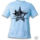 Women's or Men's T-Shirt - Urban Bike, Blizzard Blue 