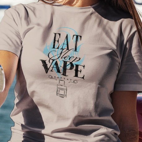 Eat, Sleep, Vape, repeat ✪ e-Cigarette ✪ Women's T-Shirt