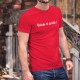 Uomo Moda cotone T-Shirt - Quèche tè batoille ! ★