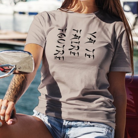 Va te faire foutre ✪ écriture japonaise ✪ Frauen casual T-Shirt