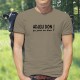 Adjeu don ! ça joue ou bien ? ★ T-Shirt homme, phrase culte romande à traduire par "Salut, comment ça va ?"