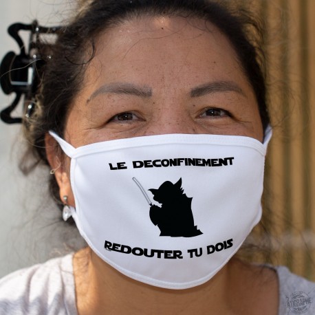 Le déconfinement, redouter tu dois ★ Yoda ★ Cotton mask