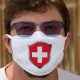 Écusson suisse ★ Masque de protection en tissu double couche, lavable à 60 °C