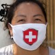 Écusson suisse ★ Masque de protection en tissu double couche, lavable à 60 °C