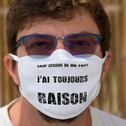 Sauf erreur de ma part, j'ai toujours raison ★ Cotton mask