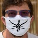 Clé de Sol tribale ★ Masque de protection en tissu double couche, l'enracinement de la musique au sein de chacun de nous