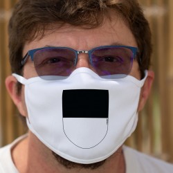Écusson fribourgeois ★ Masque de protection en tissu double couche, lavable à 60 °C