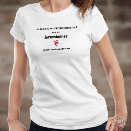 Mode T-shirt - Jurassienne, femme parfaite ★ écusson Jura ★