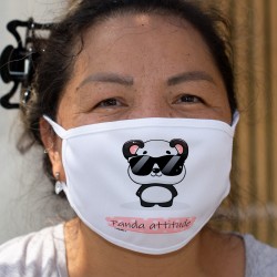 Panda attitude ❤ Kawaii ❤ Double-layer tissu mask