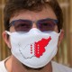 Walliser Grenzen in 3D ★ Zweischichtige Schutzmaske aus Stoff