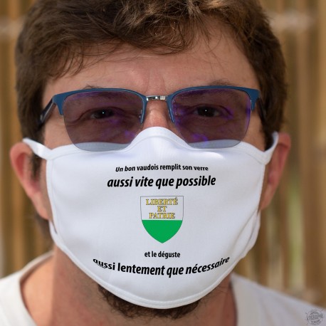 Un vaudois remplit son VERRE aussi vite que possible ★ Cotton mask