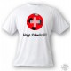 Kinder Fussball T-shirt -Hopp Schwiiz !!! , White