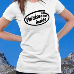 Valaisanne inside ★ Valaisanne à l'intérieur ★ T-Shirt dame, inspiré de la publicité Intel pour ses microprocesseurs
