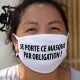 Je porte ce masque par obligation ! ✪ Masque en tissu pour ceux qui désapprouvent cette consigne