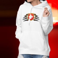 Swiss coat of arms held by claws ★ Women's fashion Hoodie