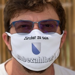 Zürcher zu sein ★ unbezhalbar ! ★ Washable tissu mask