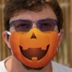 Halloween-Kürbis ★ Zweischichtige Schutzmaske aus Stoff